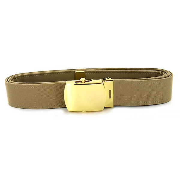 Picture of US Navy Belts And Buckle Khaki Poly-Wool 24K Gold Buckle and Tip: Male