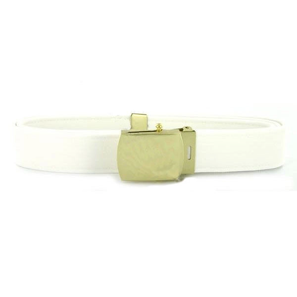 Picture of US Navy Belts And Buckle White Cnt with Brass Buckle and Tip: Male