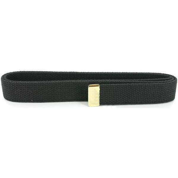 Picture of US Navy Belts Black Cotton with 24K Gold Tip: Male