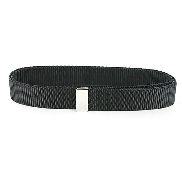 Picture of US Navy Belts Black Nylon with Silver Mirror Tip 1 Width: Female