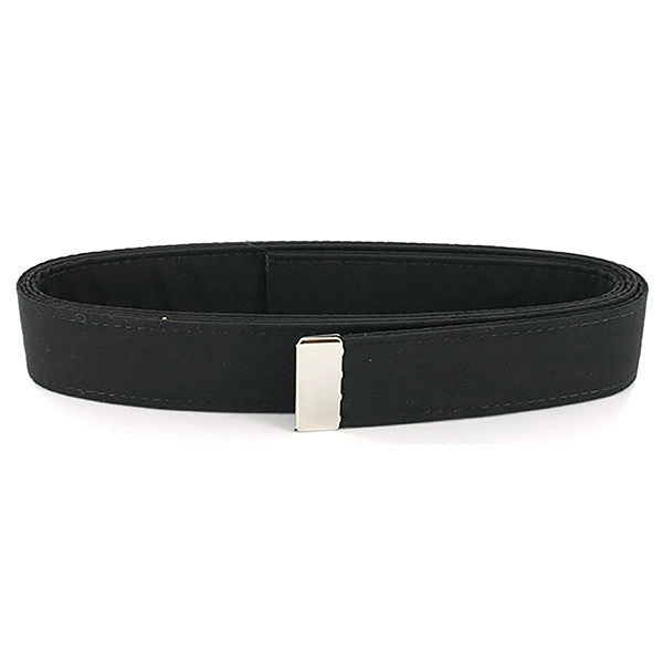Picture of US Navy Belts Black Poly-Wool with Silver Mirror Tip: Male