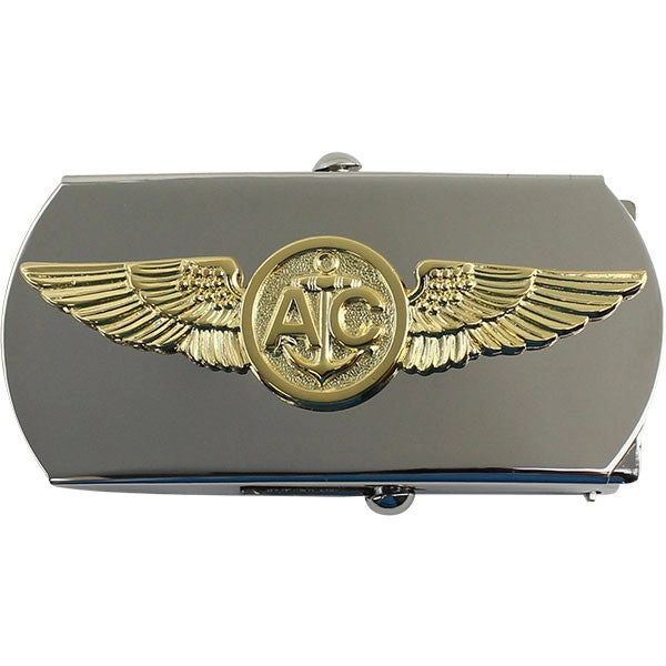 Picture of US Navy Belts Buckle Air Crew: Enlisted: Silver and Gold