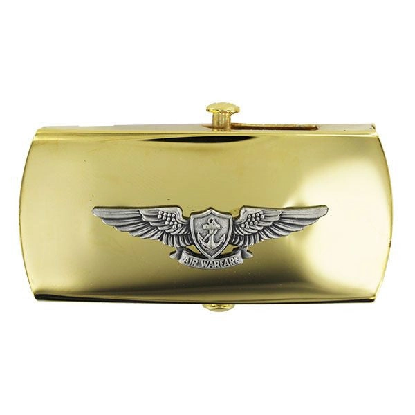 Picture of US Navy Belts Buckle Cpo Aviation Warfare Gold and Silver Oxidized Emblem: Female