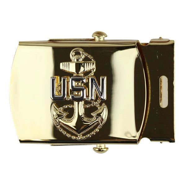 Picture of US Navy Belts Buckle E7 Chief Petty Officer: Gold