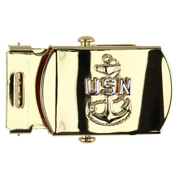 Picture of US Navy Belts Buckle E7 Female Chief Petty Officer: Gold