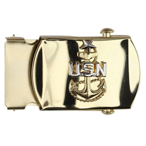 Picture of US Navy Belts Buckle E8 Female Chief Petty Officersenior: Gold