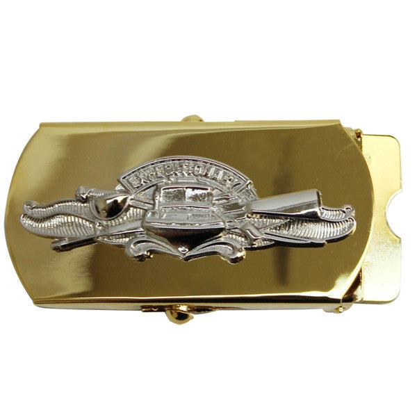 Picture of US Navy Belts Buckle Expeditionary Warfare Specialist Cpo: Gold and Silver