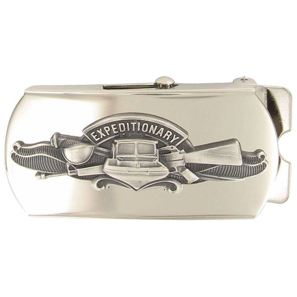Picture of US Navy Belts Buckle Expeditionary Warfare Specialist: Oxidized Emblem