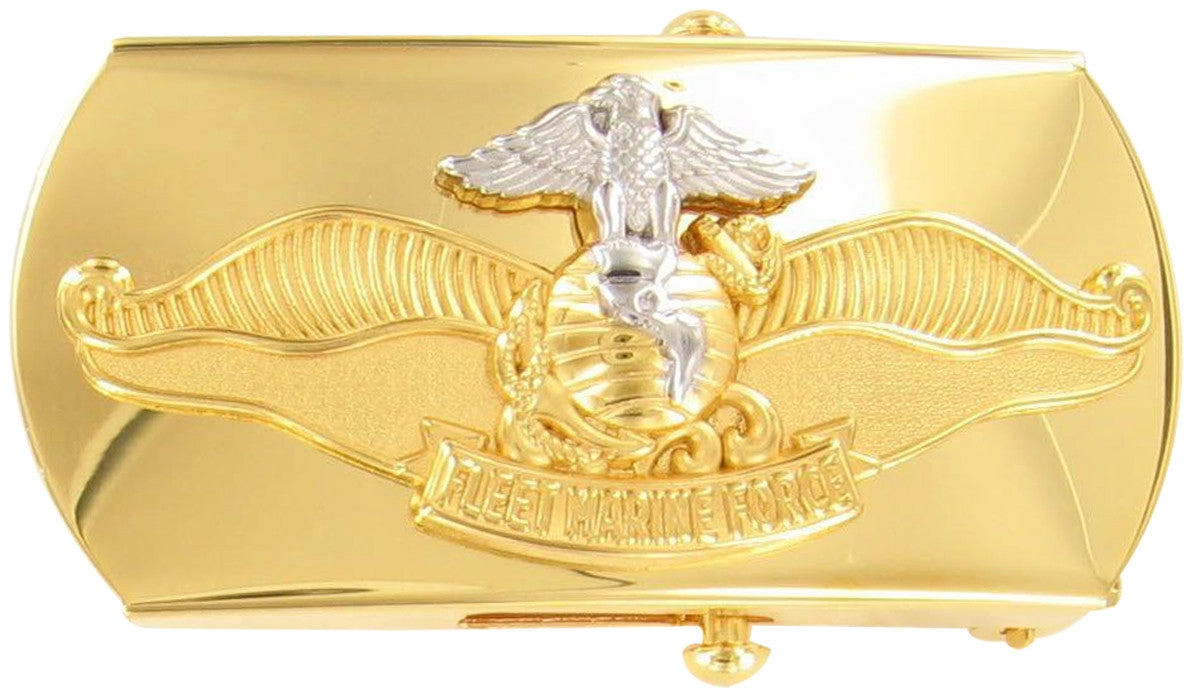Picture of US Navy Belts Buckle Fleet Marine Force Chaplain Officer: 3 Inches Gold
