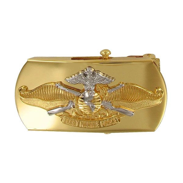 Picture of US Navy Belts Buckle Fleet Marine Force Officer: Emblem On Gold