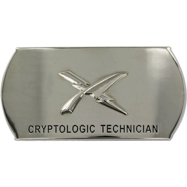 Picture of US Navy Belts Enlisted Specialty Buckle Cryptologic Technician (CT)