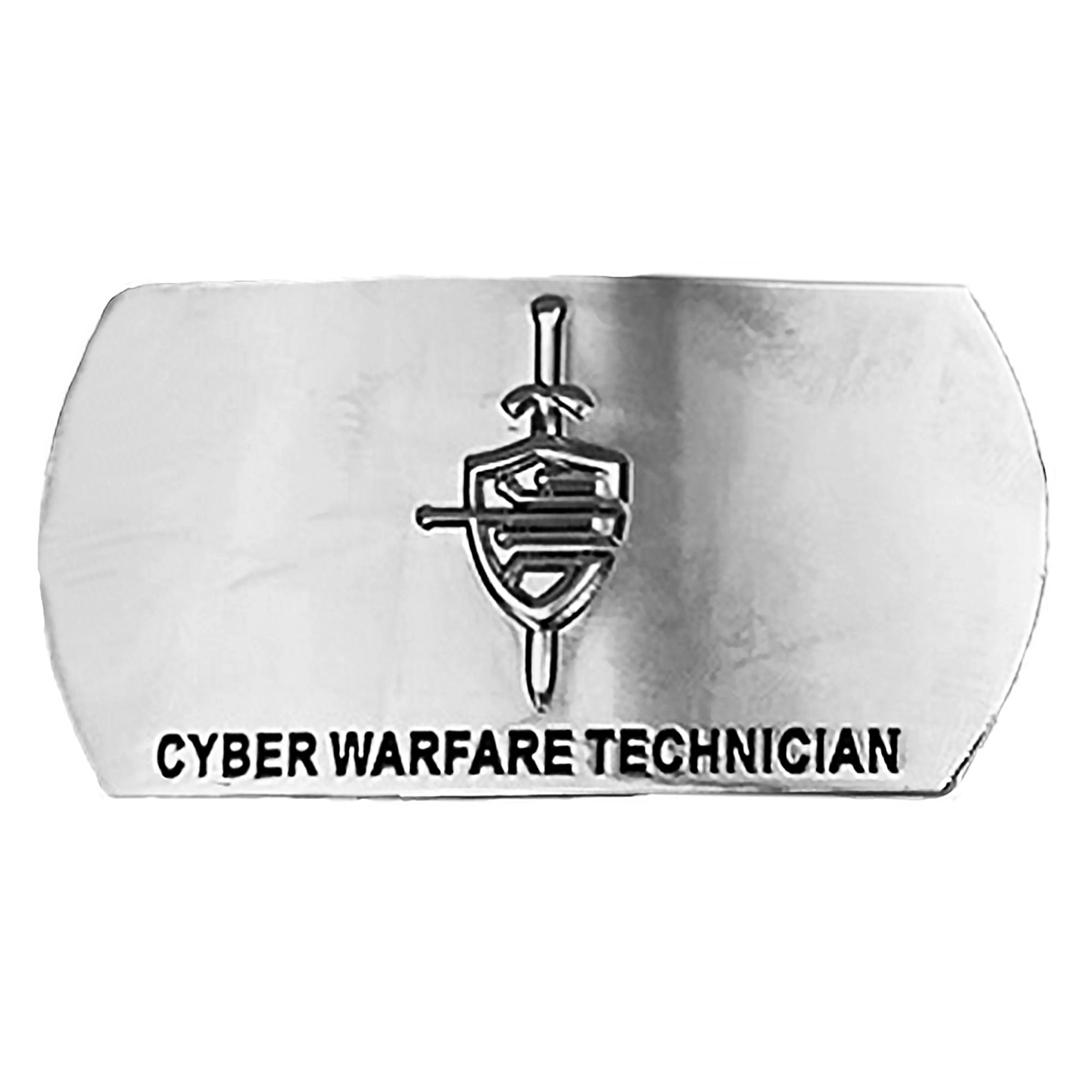 Picture of US Navy Belts Enlisted Specialty Buckle Cyber Warfare Technician (CWT)