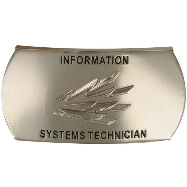 Picture of US Navy Belts Enlisted Specialty Buckle Information Systems Technician (IT)