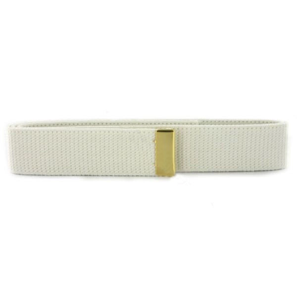 Picture of US Navy Belts White Cotton with 24K Gold Tip: Male