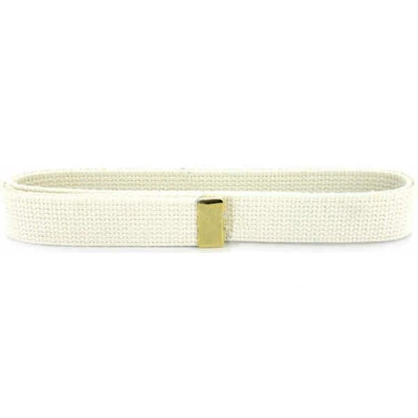 Picture of US Navy Belts White Cotton with Brass Tip: Male