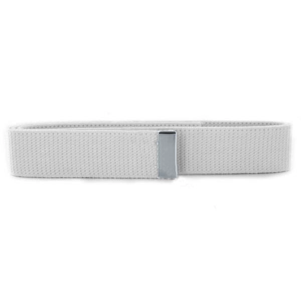 Picture of US Navy Belts White Nylon with Silver Mirror Tip: Male