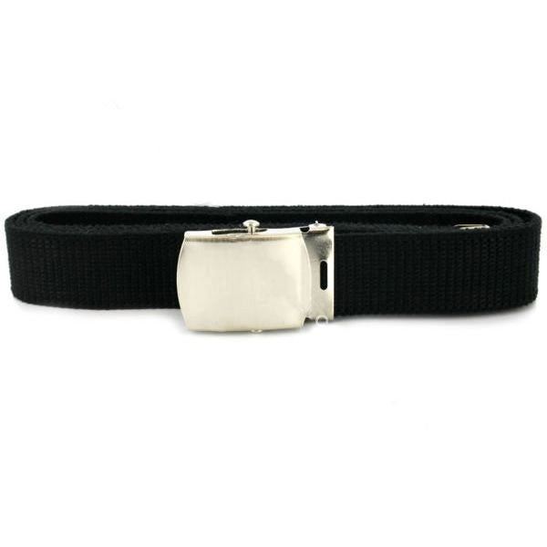 Picture of US Navy Belts With Buckle Black Nylon Nickel Silver Buckle and Tip: Male