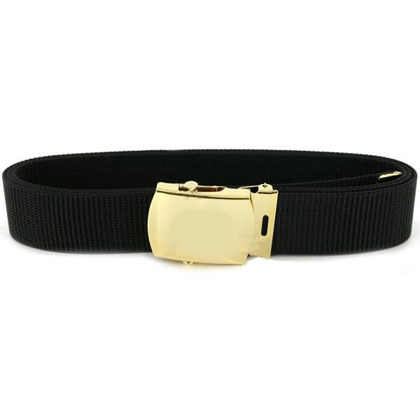 Picture of US Navy Belts With Buckle Black Nylon with 24K Gold Buckle and Tip: Male