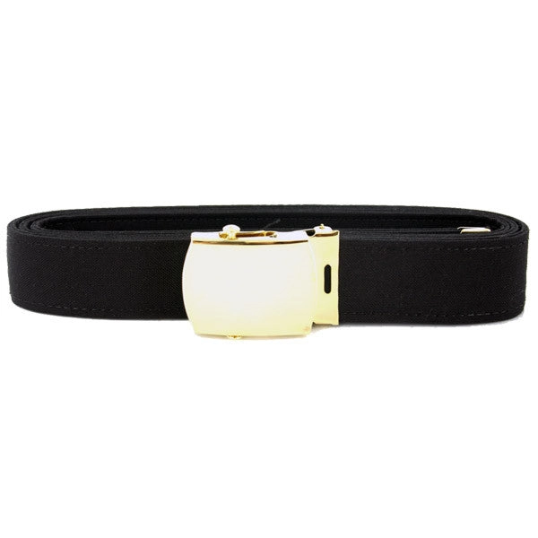 Picture of US Navy Belts With Buckle Black Poly-Wool 24K Gold Buckle and Tip: Male