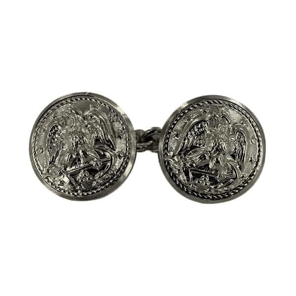 Picture of US Navy Buttons Button Set: Silver 28 Ligne Linked