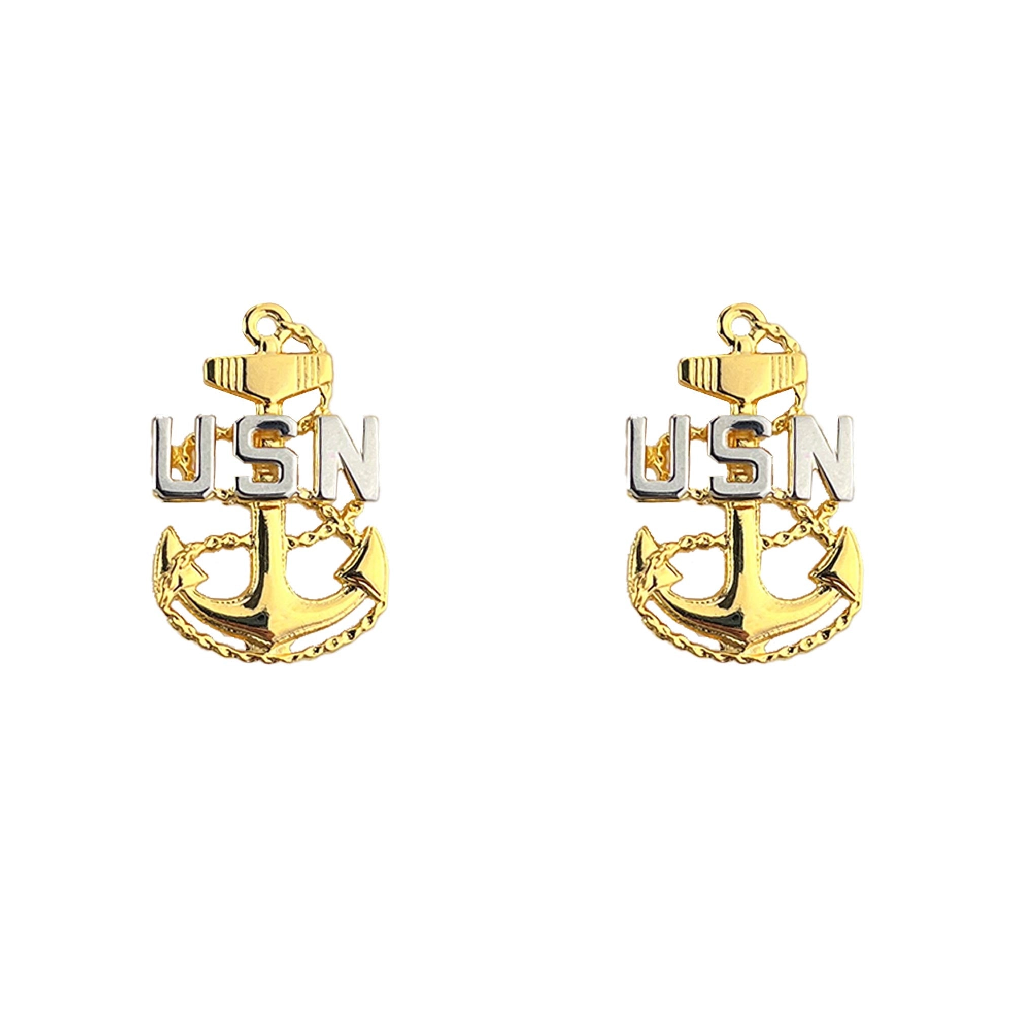 Picture of US Navy Enlisted Rank Choker Device E7 Chief Petty Officer: Clutch Back