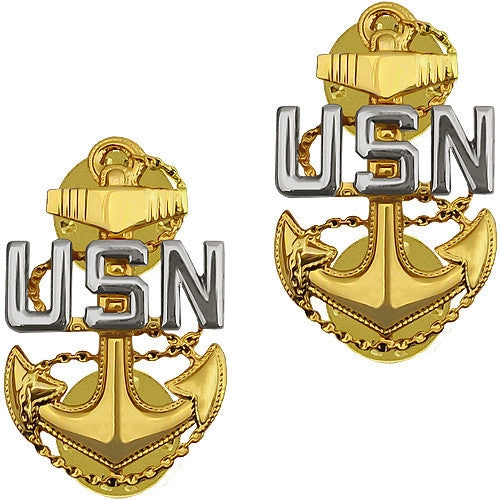 Picture of US Navy Enlisted Rank Coat Device E7 Chief Petty Officer
