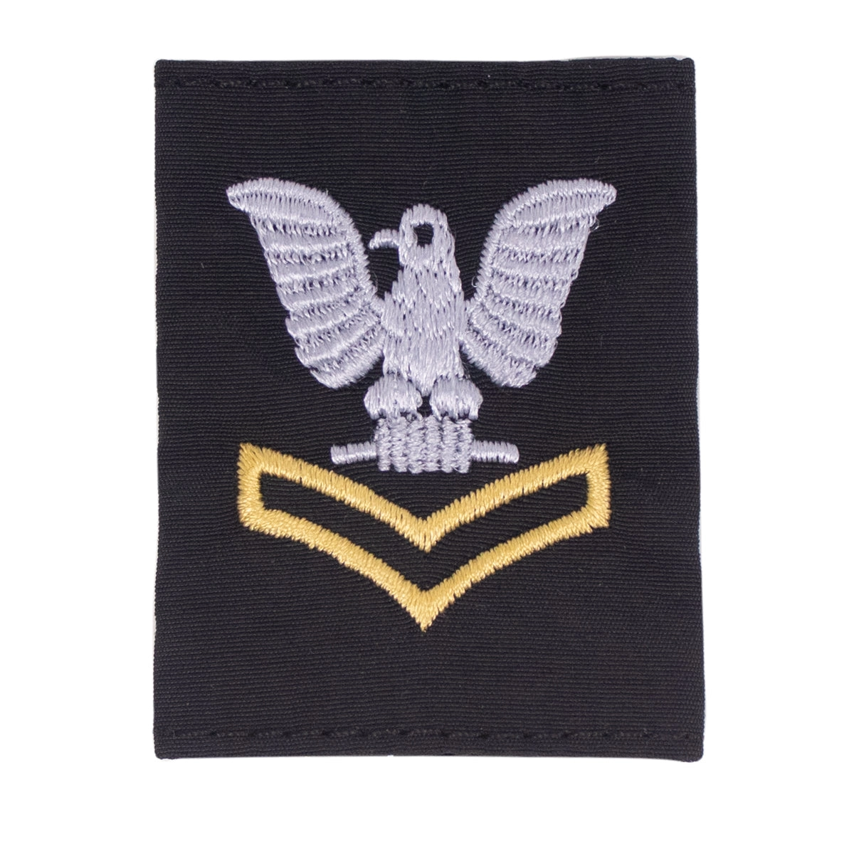 Picture of US Navy Enlisted Rank Cold Weather Parka (Cwp) Tab Devicegold Embroidered Chevron: S E5 Second Class Petty Officer