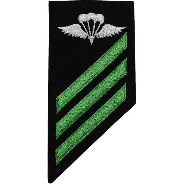 Picture of US Navy Enlisted Rank E-3 Combo Rate Aircrew Survival Equipmentman On Blue Serge