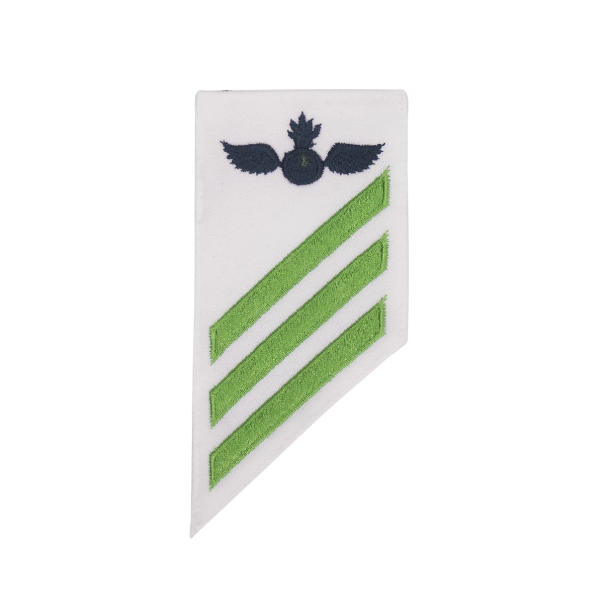 Picture of US Navy Enlisted Rank E-3 Combo Rate Ao Aviation Ordnanceman On White Cnt