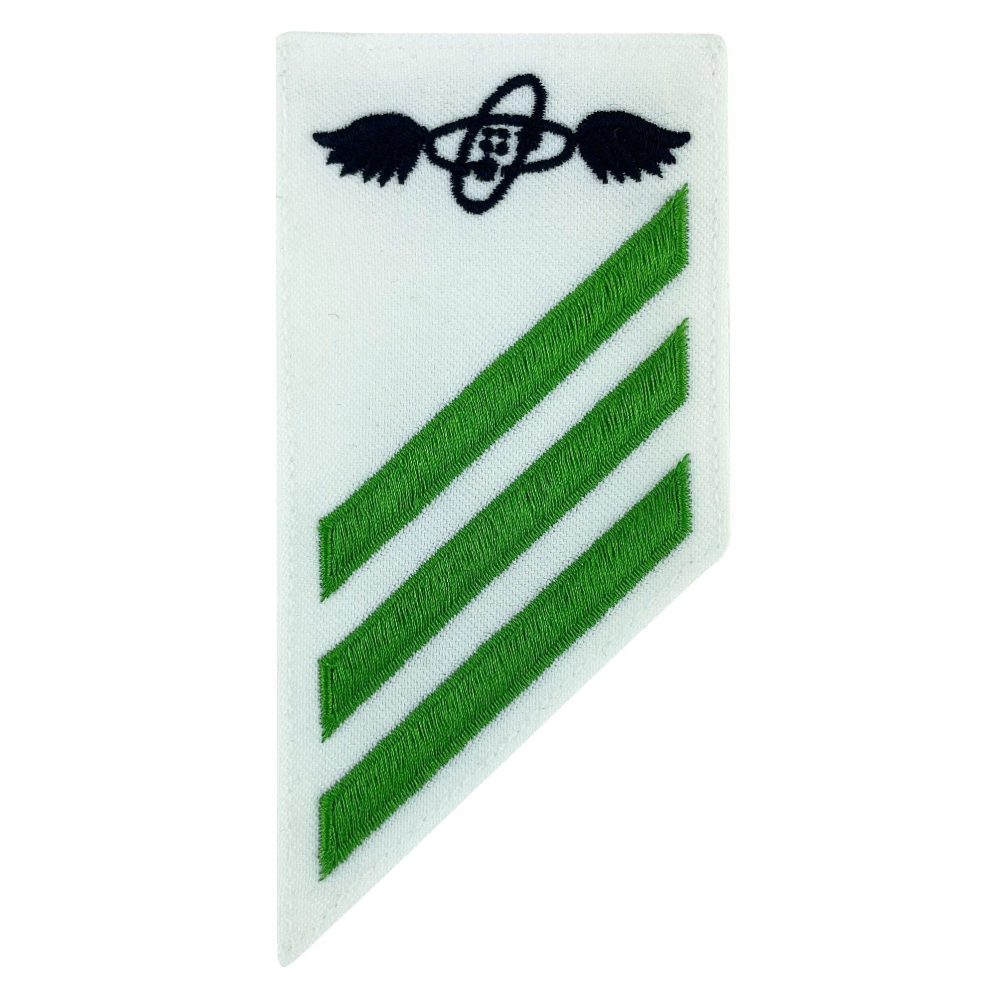 Picture of US Navy Enlisted Rank E-3 Combo Rate At Aviation Electronics Technician On White Cnt