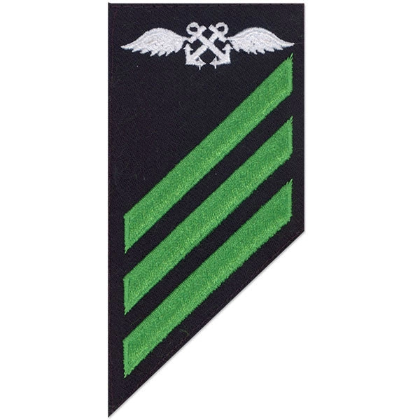 Picture of US Navy Enlisted Rank E-3 Combo Rate Aviation Boatswain On Blue Serge