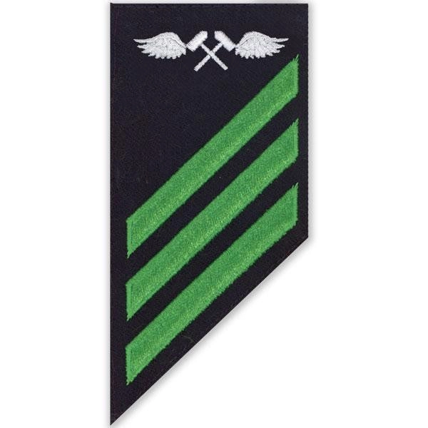 Picture of US Navy Enlisted Rank E-3 Combo Rate Aviation Structural Mechanic On Blue Serge