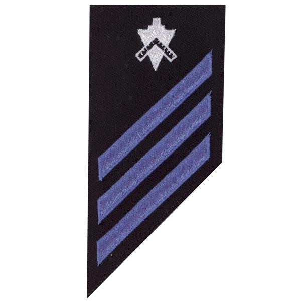 Picture of US Navy Enlisted Rank E-3 Combo Rate Builder On Blue Serge