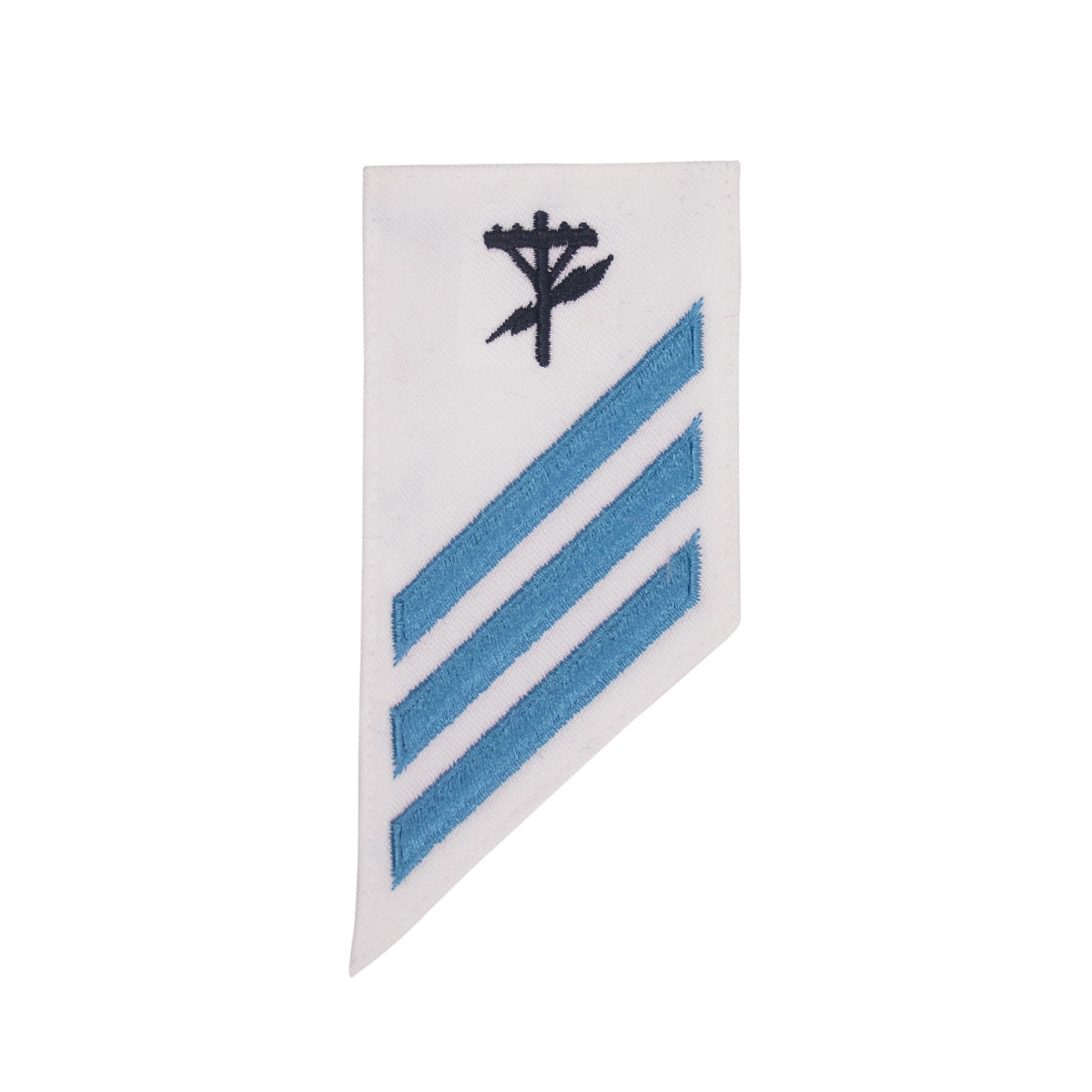 Picture of US Navy Enlisted Rank E-3 Combo Rate Ce Construction Electrician White Cnt