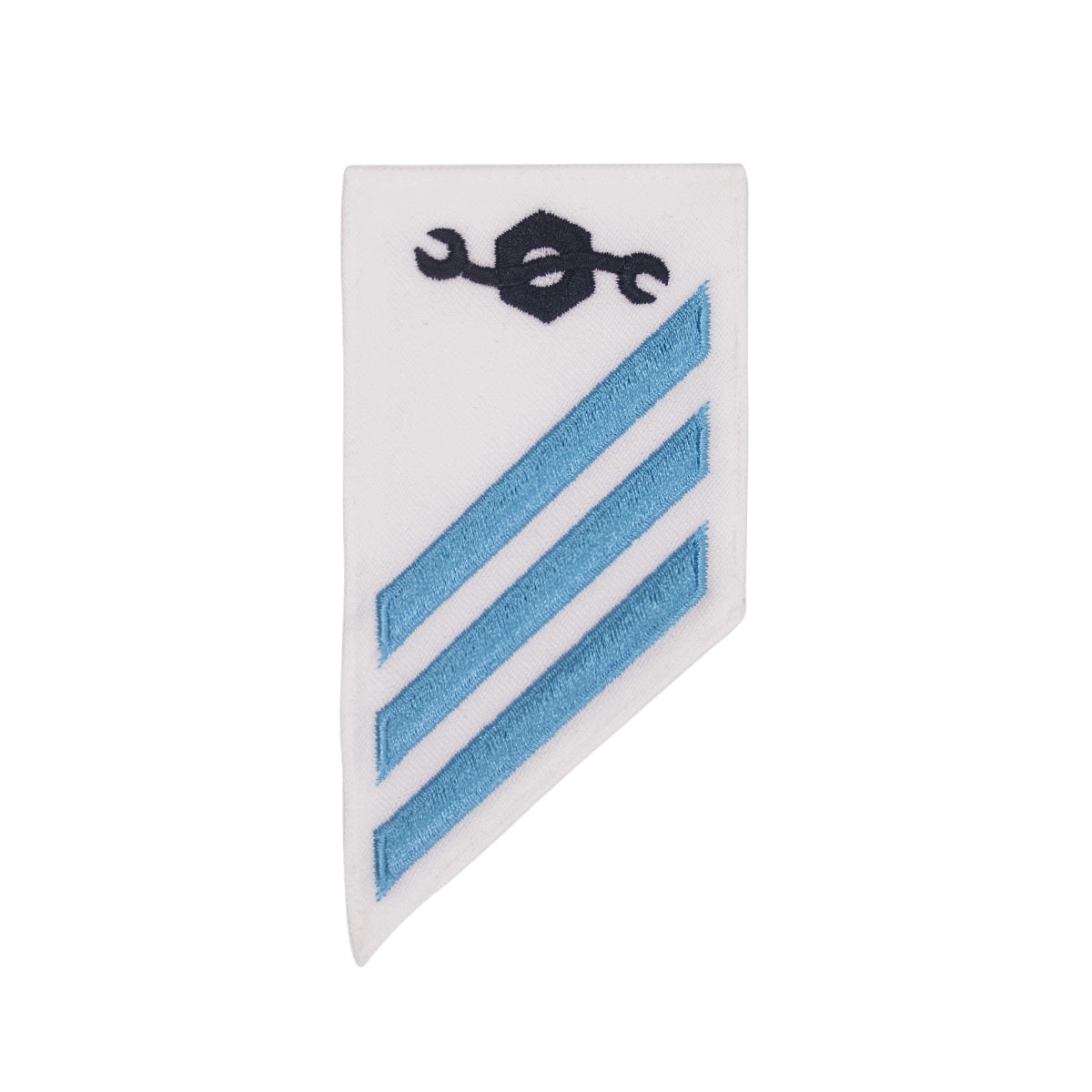 Picture of US Navy Enlisted Rank E-3 Combo Rate Cm Construction Mechanic White Cnt