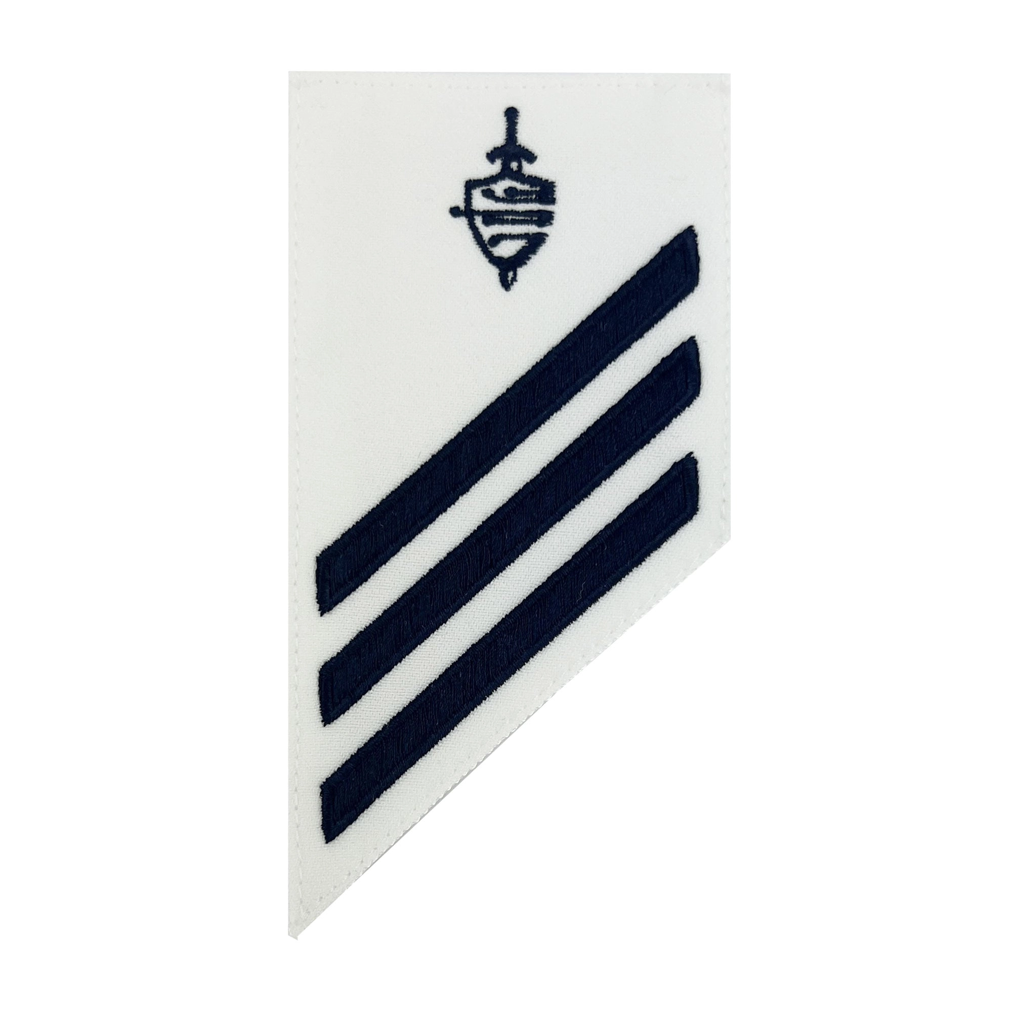 Picture of US Navy Enlisted Rank E-3 Combo Rate Cwt Cyber Warfare Technician On White Cnt
