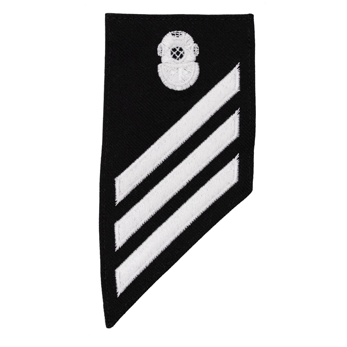 Picture of US Navy Enlisted Rank E-3 Combo Rate Diver On Blue Serge