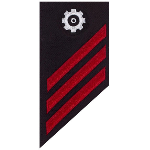 Picture of US Navy Enlisted Rank E-3 Combo Rate Engineman On Blue Serge