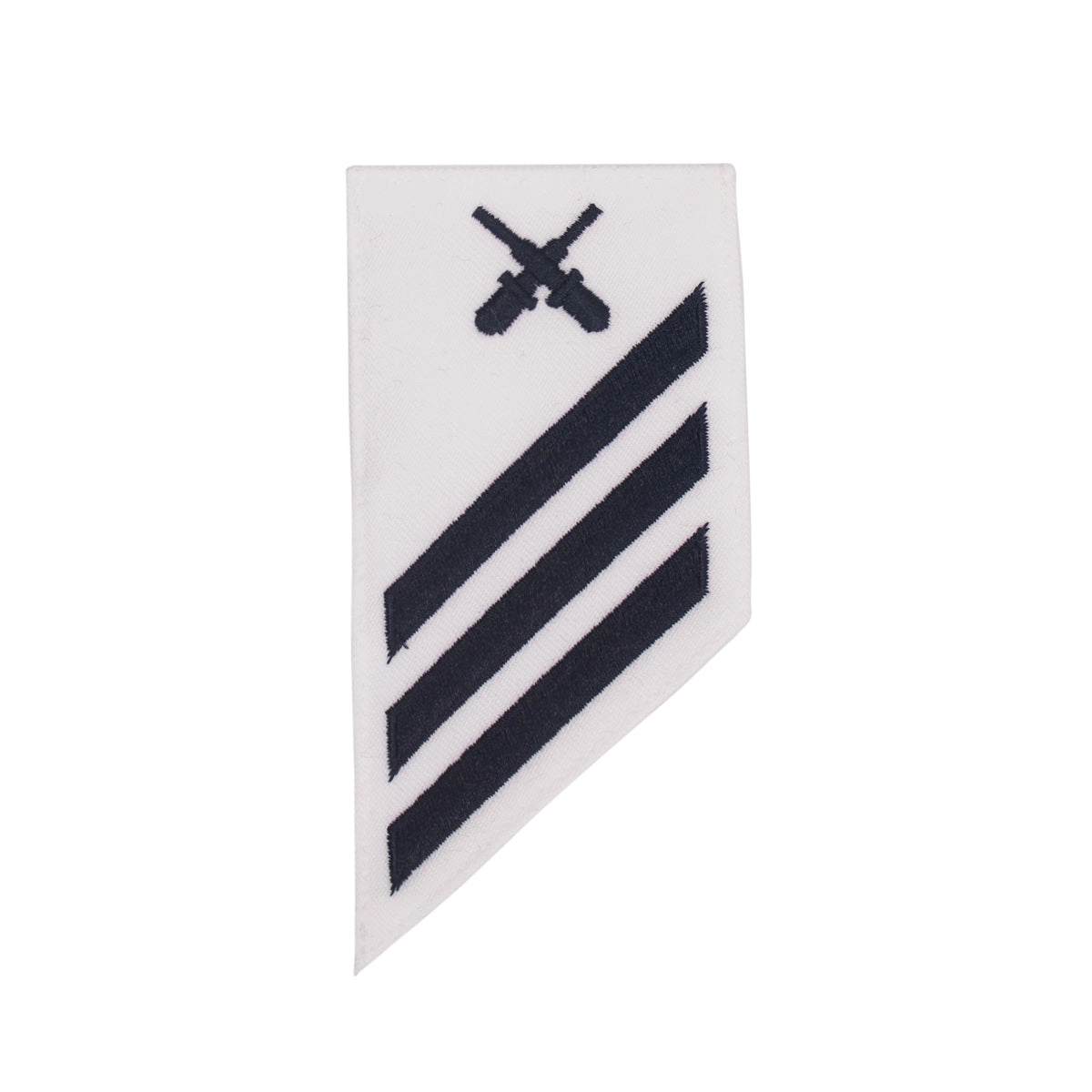 Picture of US Navy Enlisted Rank E-3 Combo Rate Gm Gunners Mate On White Cnt