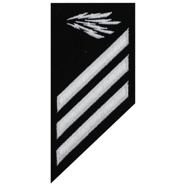 Picture of US Navy Enlisted Rank E-3 Combo Rate Information Technician On Blue Serge