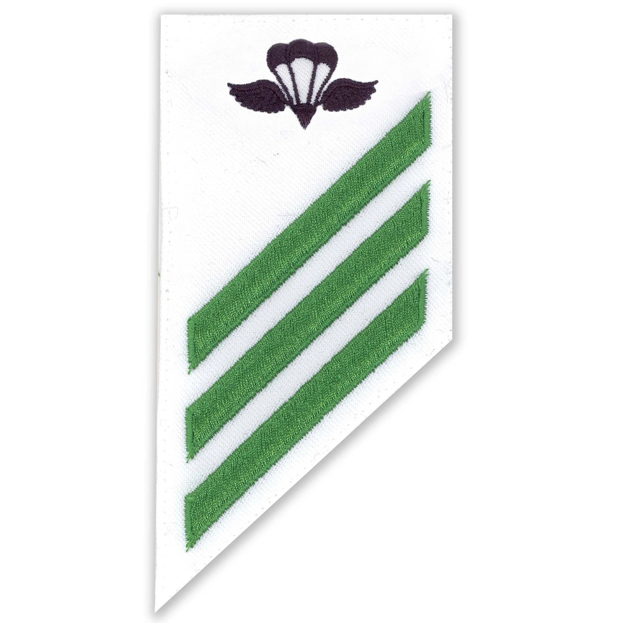 Picture of US Navy Enlisted Rank E-3 Combo Rate Pr Aircrew Survival Equipmentman On White Cnt