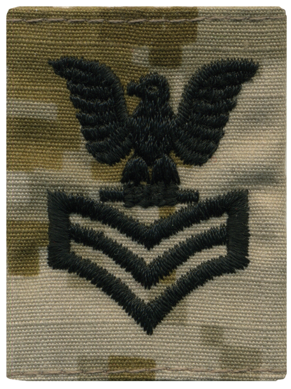 Picture of US Navy Enlisted Rank Parka Tab Device Desert Digital Embroidered E6 First Class Petty Officer