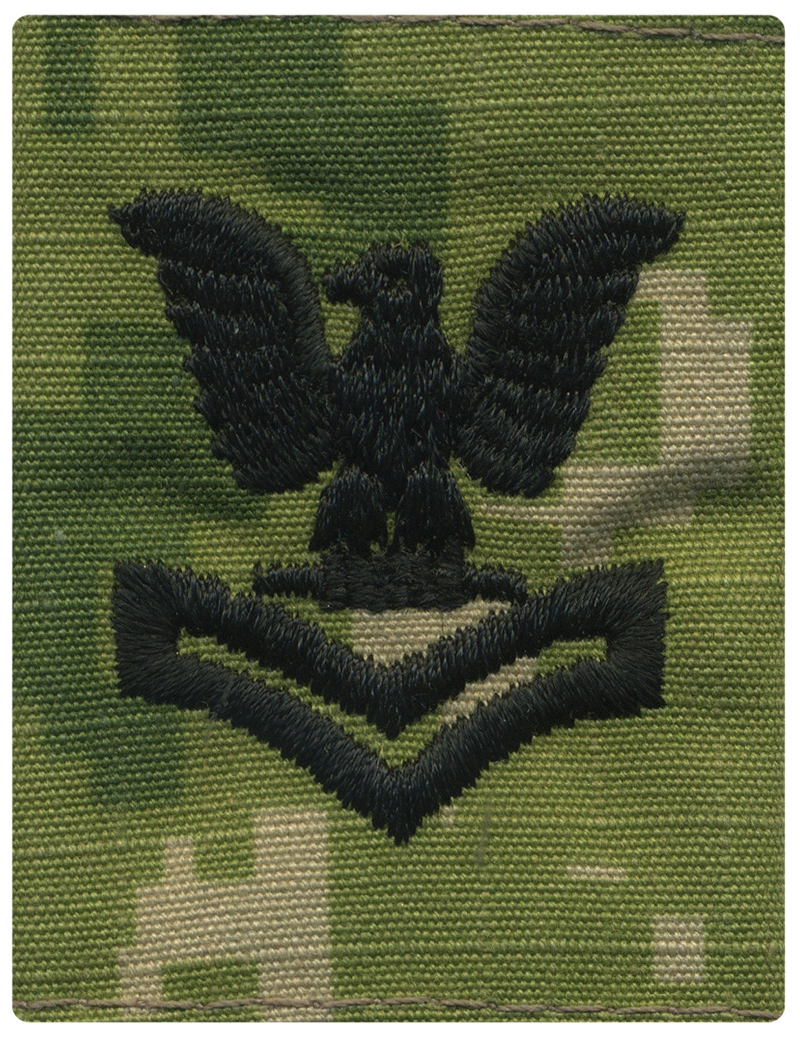 Picture of US Navy Enlisted Rank Parka Tab Device Woodland Digital Embroidered E5 Second Class Petty Officer