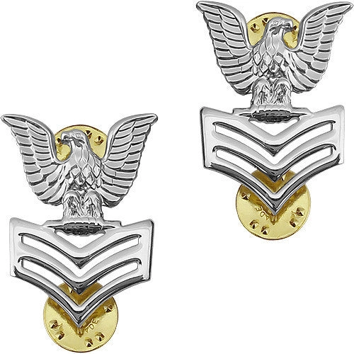 Picture of US Navy Epaulets Metal Coat Epaulet Devicee6 Petty Officer