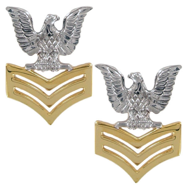 Picture of US Navy Epaulets Metal Coat Epaulet Devicee6 Petty Officergood Conduct