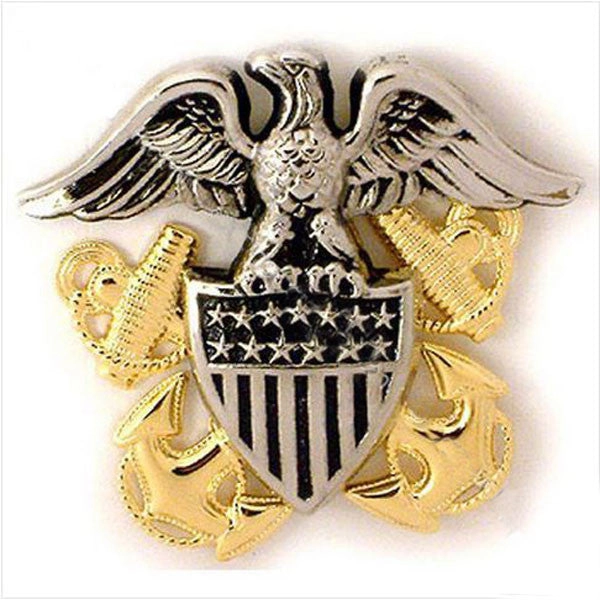 Picture of US Navy Officer Rank Cap Device Officer High Relief: Miniature