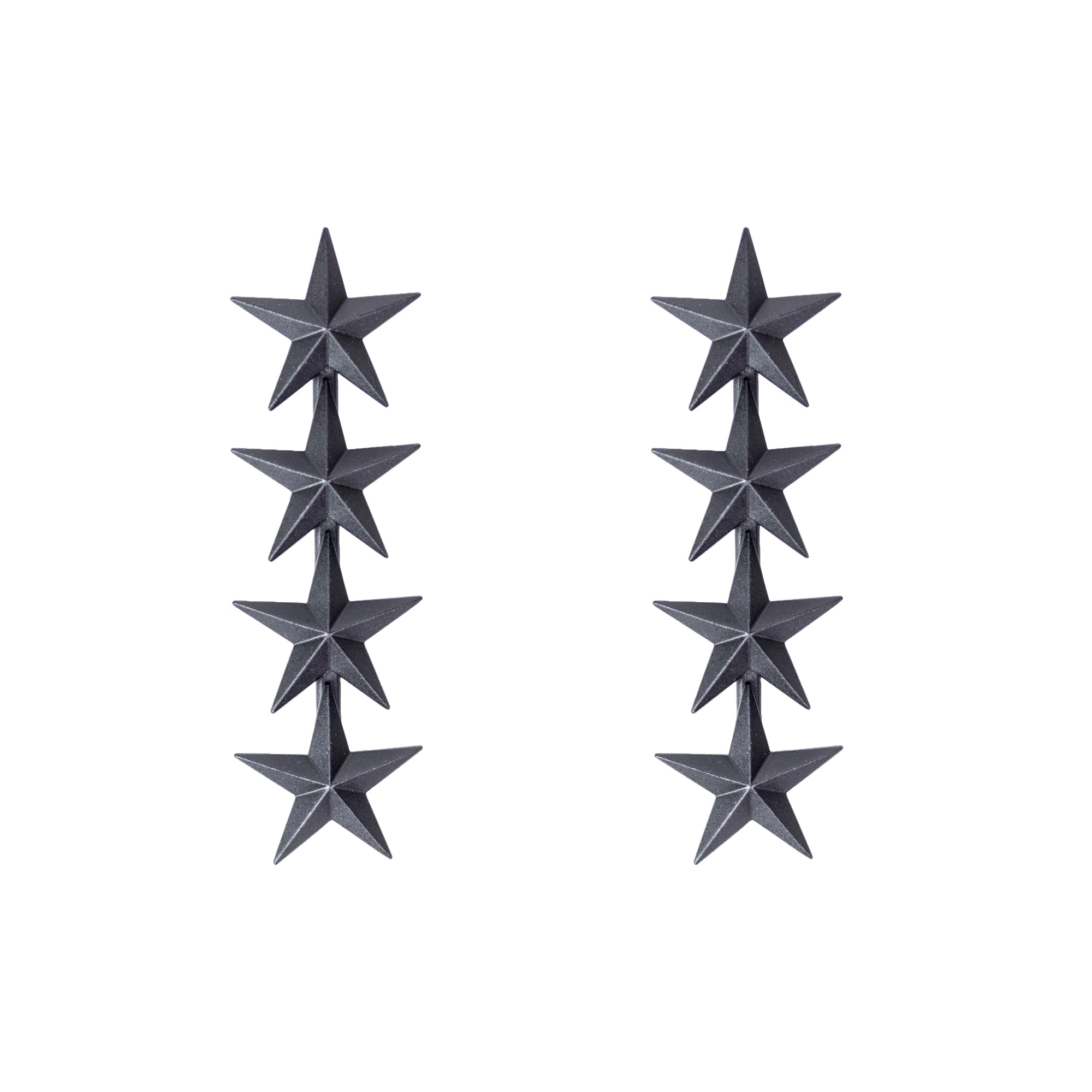 Picture of US Navy Officer Rank Coat Device Black Metal 4-Star