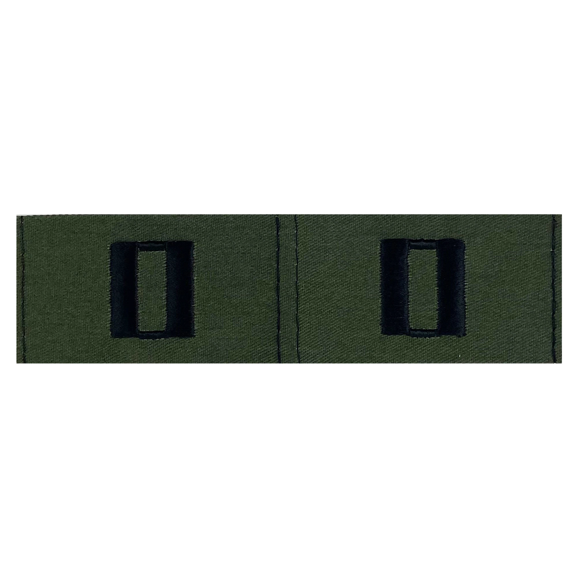 Picture of US Navy Officer Rank Embroidered Collar Devicesenior Lieutenant: Subdued