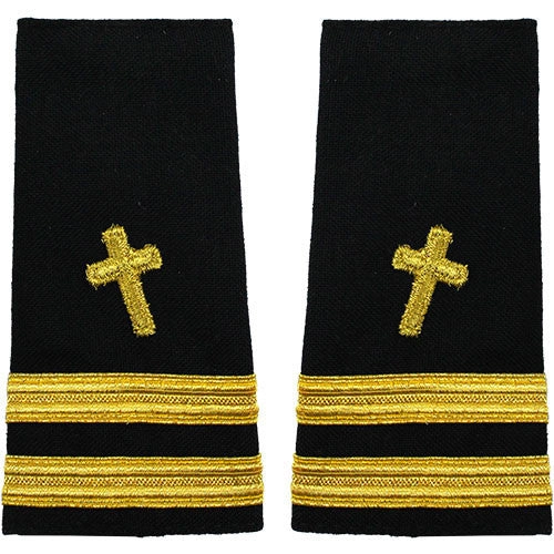 Picture of US Navy Officer Rank Soft Shoulder Marklieutenant Christian Chaplain