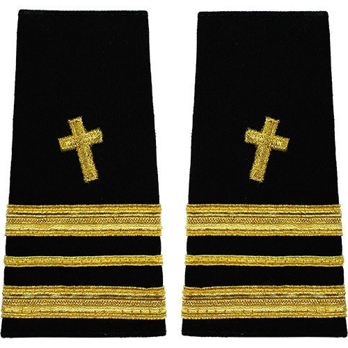 Picture of US Navy Officer Rank Soft Shoulder Marklieutenant Commander Christian Chaplain